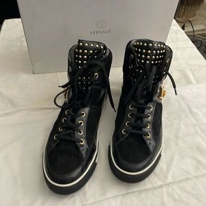 Versace men’s suede high tops